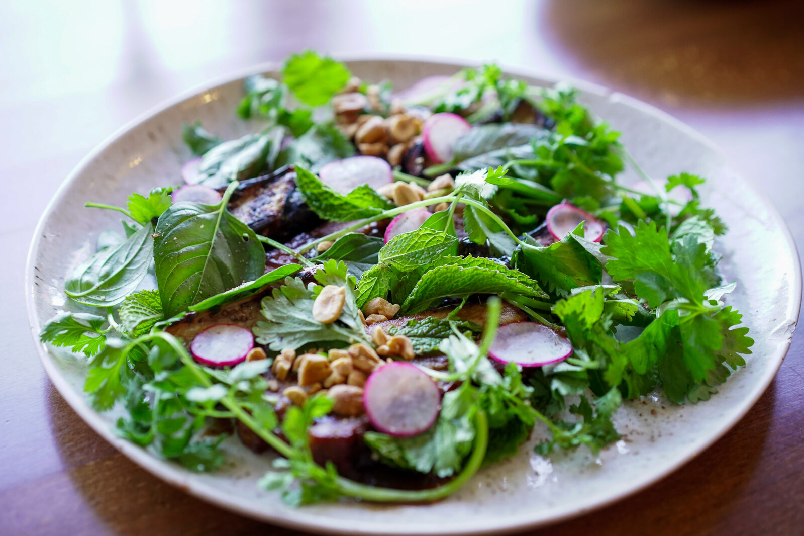 Plated dish at Part and Parcel